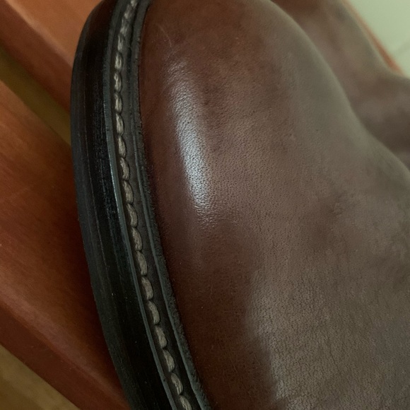 Brunello Cucinelli Leather Monili Moto Wedge boots - Picture 3 of 8